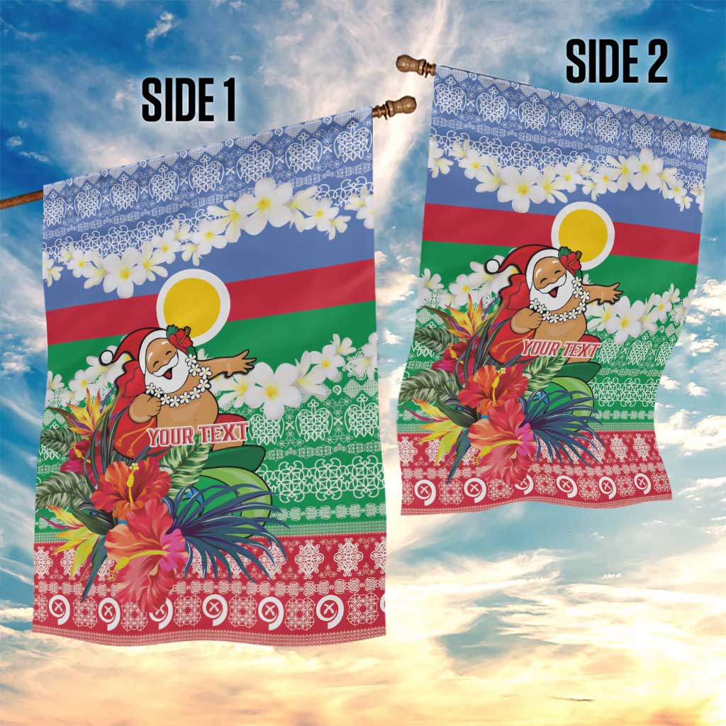 Personalised Shefa Joyeux Noel Garden Flag Proud To Be a Ni-Van Sand Drawing Art - Polynesian Pride