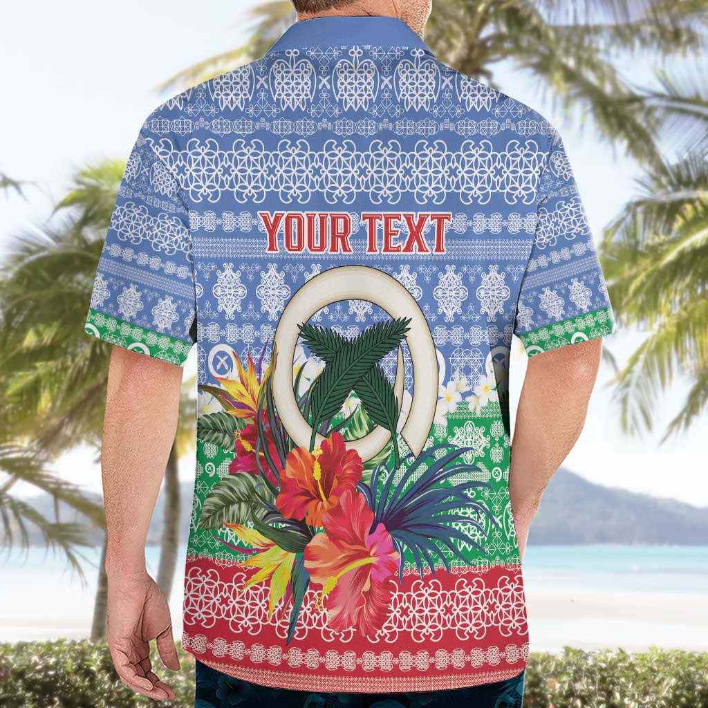 Personalised Shefa Joyeux Noel Hawaiian Shirt Proud To Be a Ni-Van Sand Drawing Art - Polynesian Pride