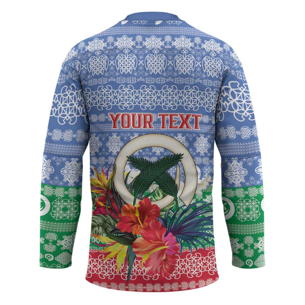 Personalised Shefa Joyeux Noel Hockey Jersey Proud To Be a Ni-Van Sand Drawing Art LT9 - Polynesian Pride