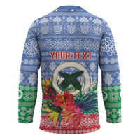 Personalised Shefa Joyeux Noel Hockey Jersey Proud To Be a Ni-Van Sand Drawing Art LT9 - Polynesian Pride