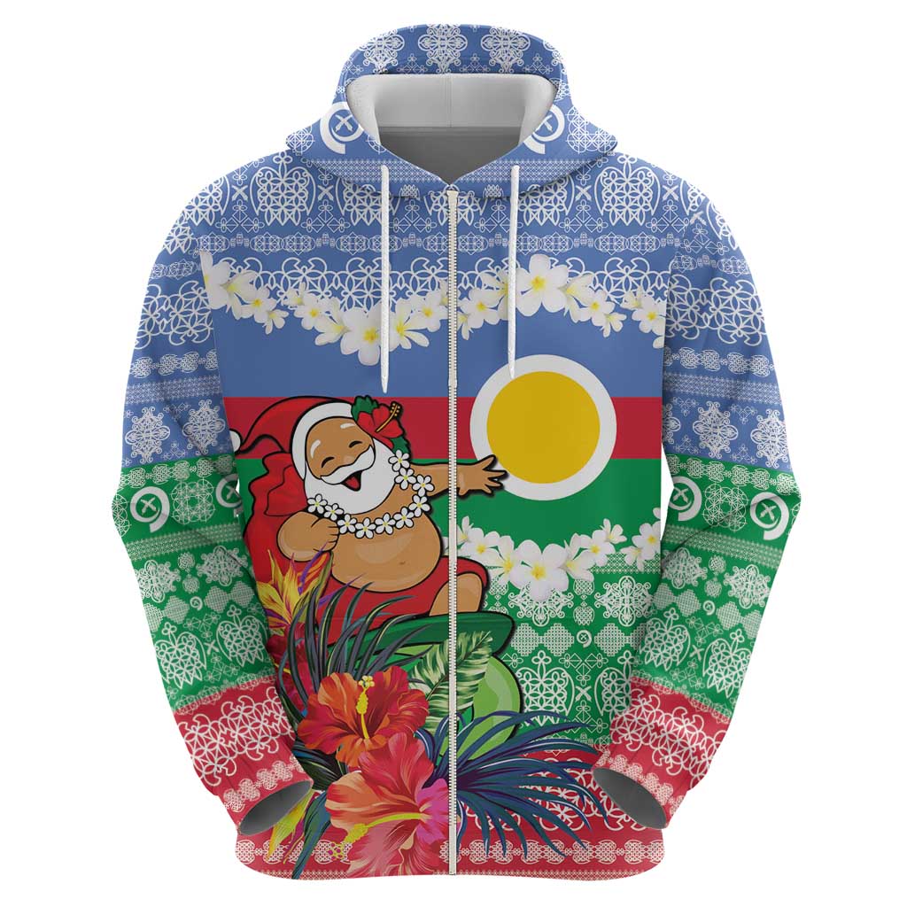 Personalised Shefa Joyeux Noel Hoodie Proud To Be a Ni-Van Sand Drawing Art - Polynesian Pride