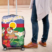 Personalised Shefa Joyeux Noel Luggage Cover Proud To Be a Ni-Van Sand Drawing Art - Polynesian Pride