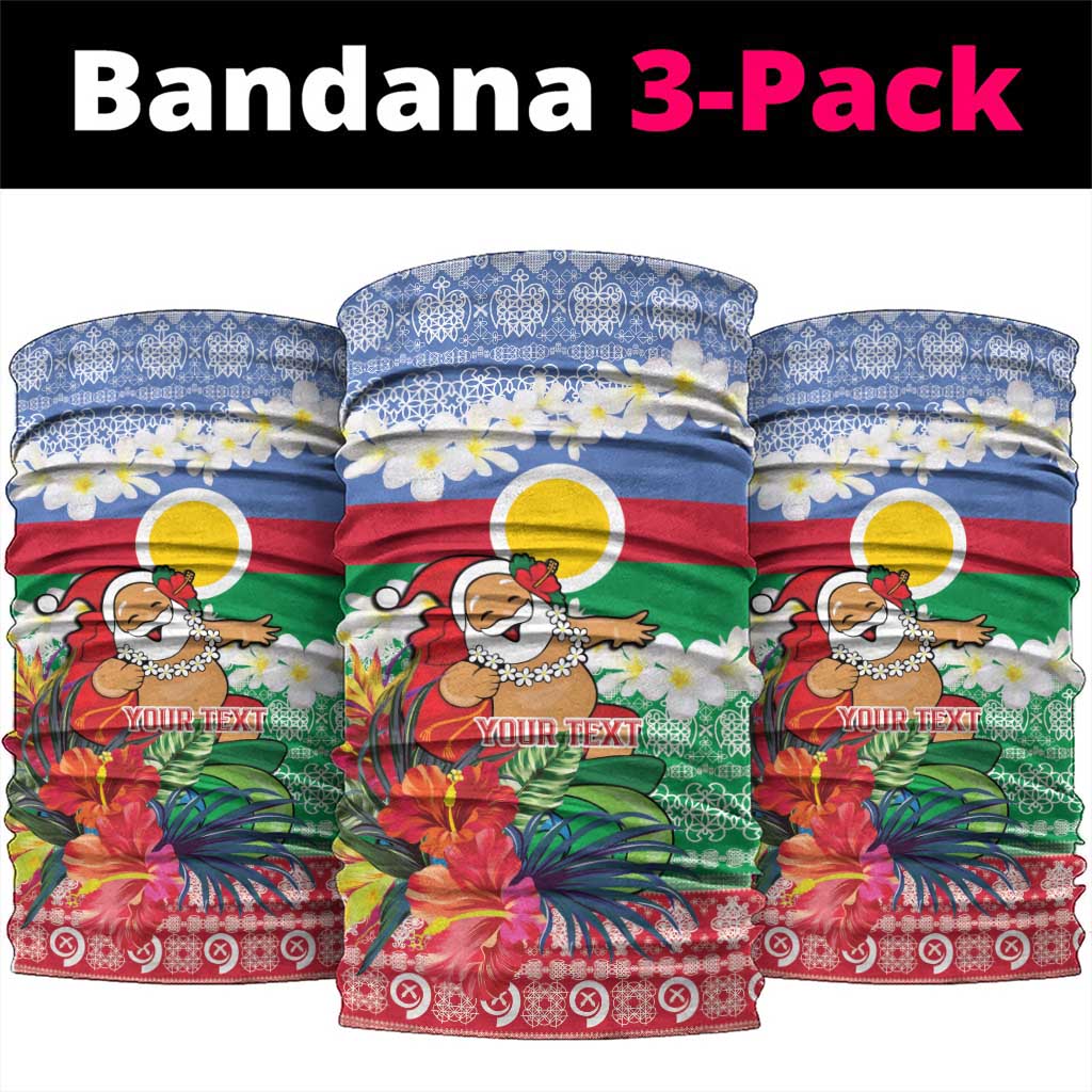 Personalised Shefa Joyeux Noel Neck Gaiter Proud To Be a Ni-Van Sand Drawing Art - Polynesian Pride