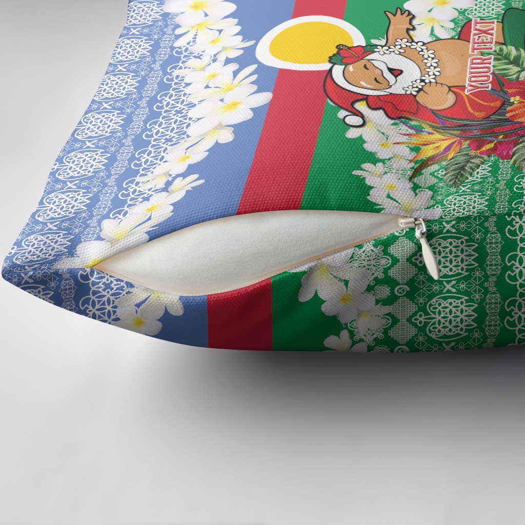 Personalised Shefa Joyeux Noel Pillow Cover Proud To Be a Ni-Van Sand Drawing Art - Polynesian Pride