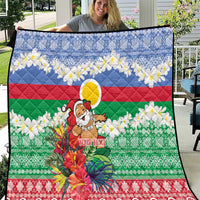 Personalised Shefa Joyeux Noel Quilt Proud To Be a Ni-Van Sand Drawing Art - Polynesian Pride