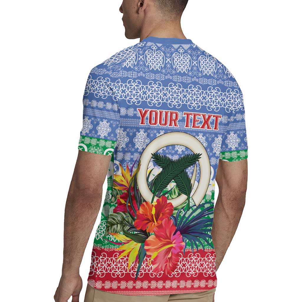 Personalised Shefa Joyeux Noel Rugby Jersey Proud To Be a Ni-Van Sand Drawing Art LT9 - Polynesian Pride