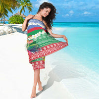 Personalised Shefa Joyeux Noel Sarong Proud To Be a Ni-Van Sand Drawing Art - Polynesian Pride