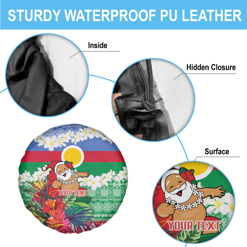 Personalised Shefa Joyeux Noel Spare Tire Cover Proud To Be a Ni-Van Sand Drawing Art - Polynesian Pride