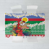 Personalised Shefa Joyeux Noel Tablecloth Proud To Be a Ni-Van Sand Drawing Art - Polynesian Pride