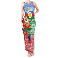 Personalised Shefa Joyeux Noel Tank Maxi Dress Proud To Be a Ni-Van Sand Drawing Art - Polynesian Pride