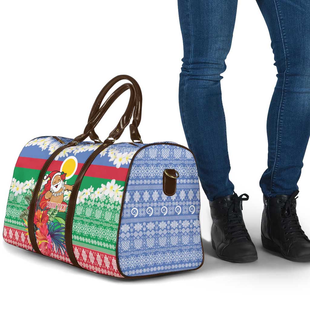 Personalised Shefa Joyeux Noel Travel Bag Proud To Be a Ni-Van Sand Drawing Art - Polynesian Pride