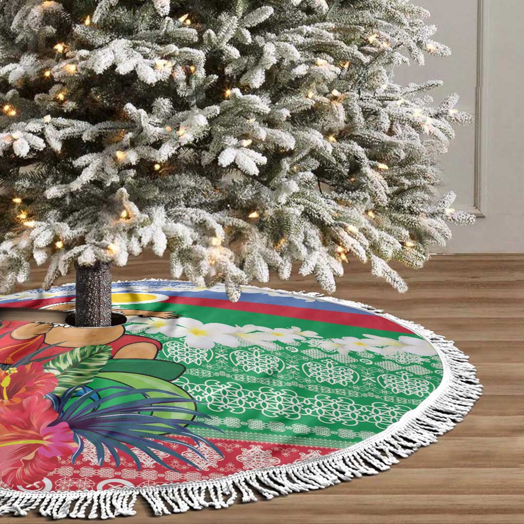 Shefa Joyeux Noel Tree Skirt Proud To Be a Ni-Van Sand Drawing Art LT9 - Polynesian Pride
