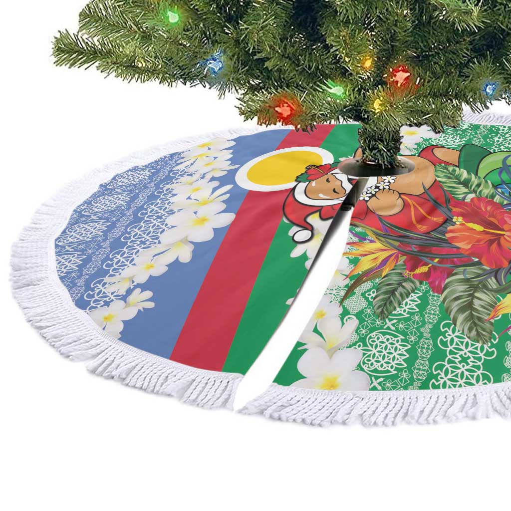 Shefa Joyeux Noel Tree Skirt Proud To Be a Ni-Van Sand Drawing Art LT9 - Polynesian Pride