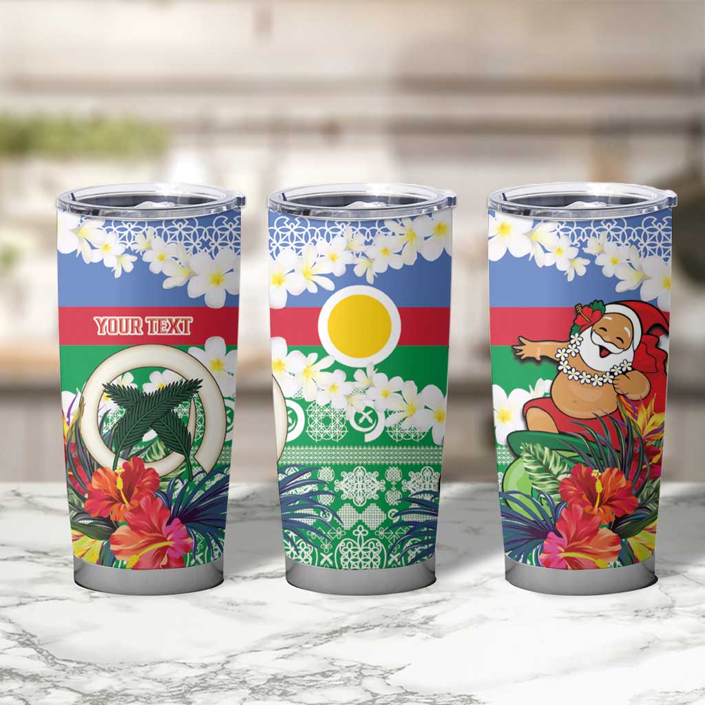 Personalised Shefa Joyeux Noel Tumbler Cup Proud To Be a Ni-Van Sand Drawing Art - Polynesian Pride