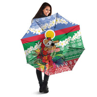 Personalised Shefa Joyeux Noel Umbrella Proud To Be a Ni-Van Sand Drawing Art - Polynesian Pride
