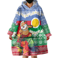 Personalised Shefa Joyeux Noel Wearable Blanket Hoodie Proud To Be a Ni-Van Sand Drawing Art LT9 - Polynesian Pride