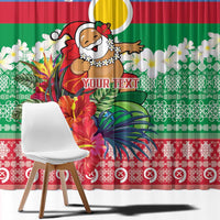 Personalised Shefa Joyeux Noel Window Curtain Proud To Be a Ni-Van Sand Drawing Art - Polynesian Pride