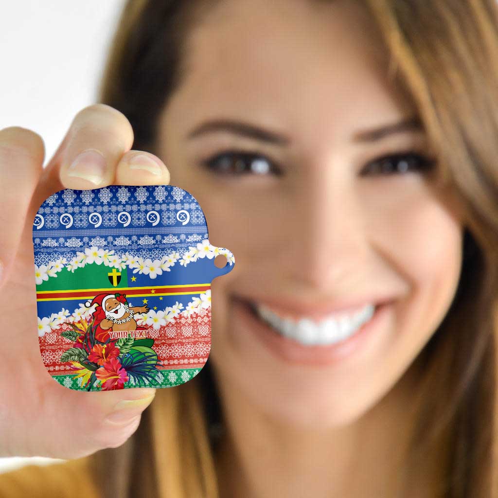 Personalised Tafea Joyeux Noel AirPods Case Proud To Be a Ni-Van Sand Drawing Art LT9 - Polynesian Pride