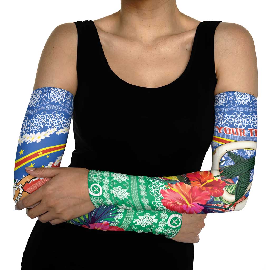 Personalised Tafea Joyeux Noel Arm Sleeves Proud To Be a Ni-Van Sand Drawing Art - Polynesian Pride