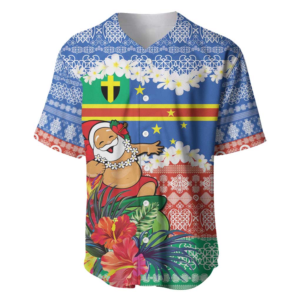 Personalised Tafea Joyeux Noel Baseball Jersey Proud To Be a Ni-Van Sand Drawing Art - Polynesian Pride