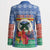Personalised Tafea Joyeux Noel Blazer Proud To Be a Ni-Van Sand Drawing Art - Polynesian Pride