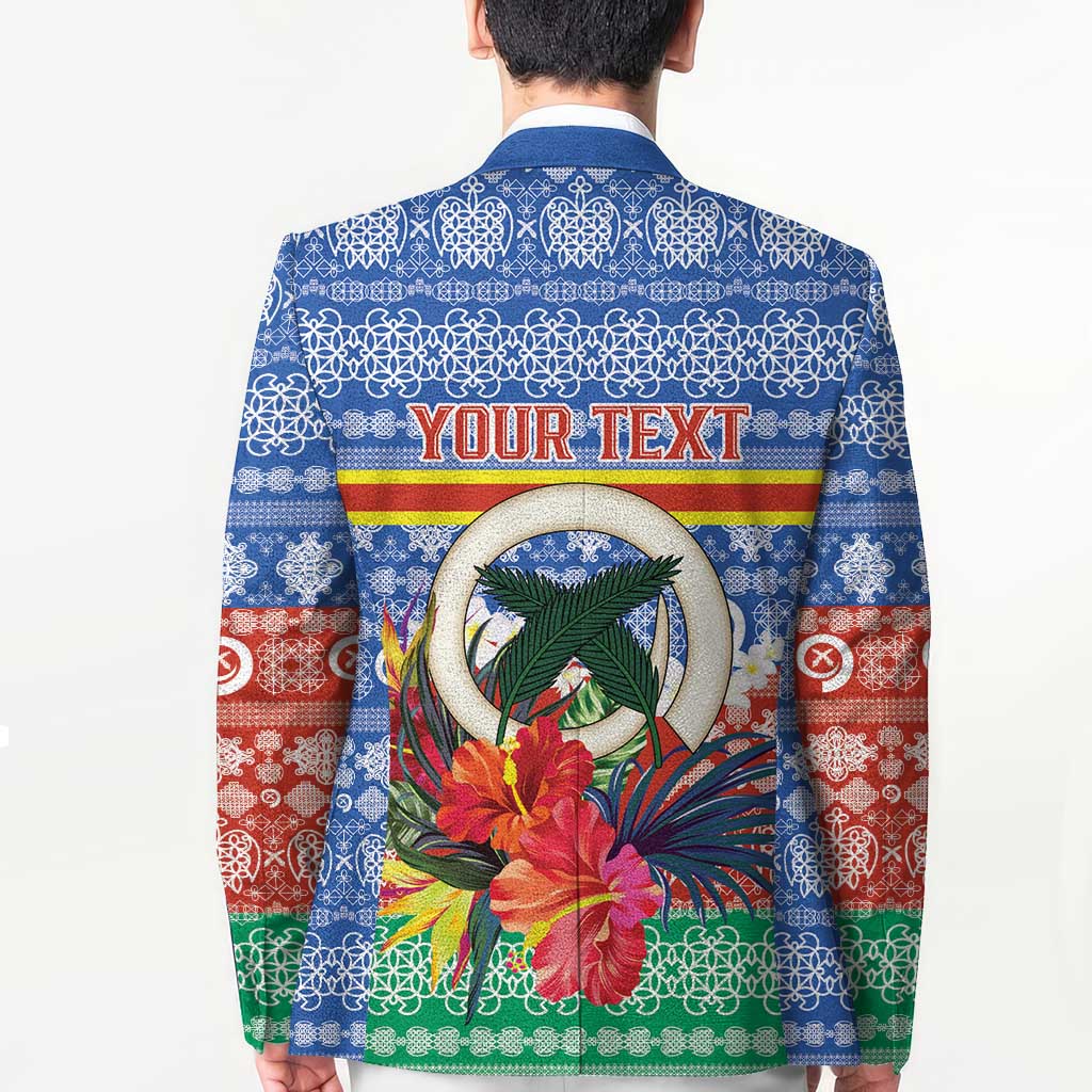 Personalised Tafea Joyeux Noel Blazer Proud To Be a Ni-Van Sand Drawing Art LT9 - Polynesian Pride
