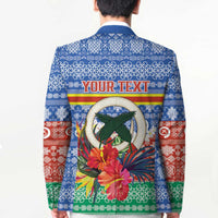 Personalised Tafea Joyeux Noel Blazer Proud To Be a Ni-Van Sand Drawing Art LT9 - Polynesian Pride