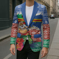 Personalised Tafea Joyeux Noel Blazer Proud To Be a Ni-Van Sand Drawing Art LT9 - Polynesian Pride