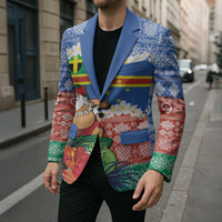 Personalised Tafea Joyeux Noel Blazer Proud To Be a Ni-Van Sand Drawing Art LT9 - Polynesian Pride