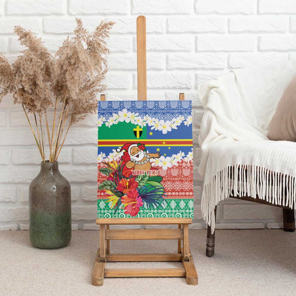 Personalised Tafea Joyeux Noel Canvas Wall Art Proud To Be a Ni-Van Sand Drawing Art LT9 - Polynesian Pride