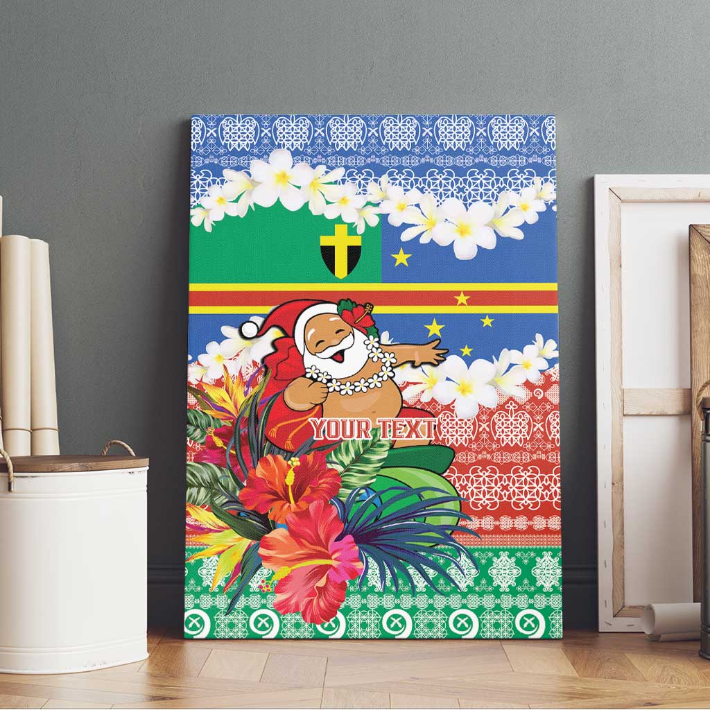 Personalised Tafea Joyeux Noel Canvas Wall Art Proud To Be a Ni-Van Sand Drawing Art LT9 - Polynesian Pride