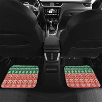 Personalised Tafea Joyeux Noel Car Mats Proud To Be a Ni-Van Sand Drawing Art LT9 Set 2pcs - Back Blue - Polynesian Pride