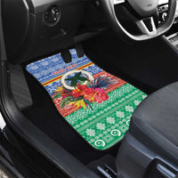 Personalised Tafea Joyeux Noel Car Mats Proud To Be a Ni-Van Sand Drawing Art LT9 - Polynesian Pride
