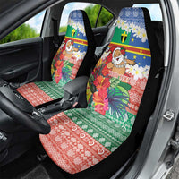 Personalised Tafea Joyeux Noel Car Seat Cover Proud To Be a Ni-Van Sand Drawing Art - Polynesian Pride