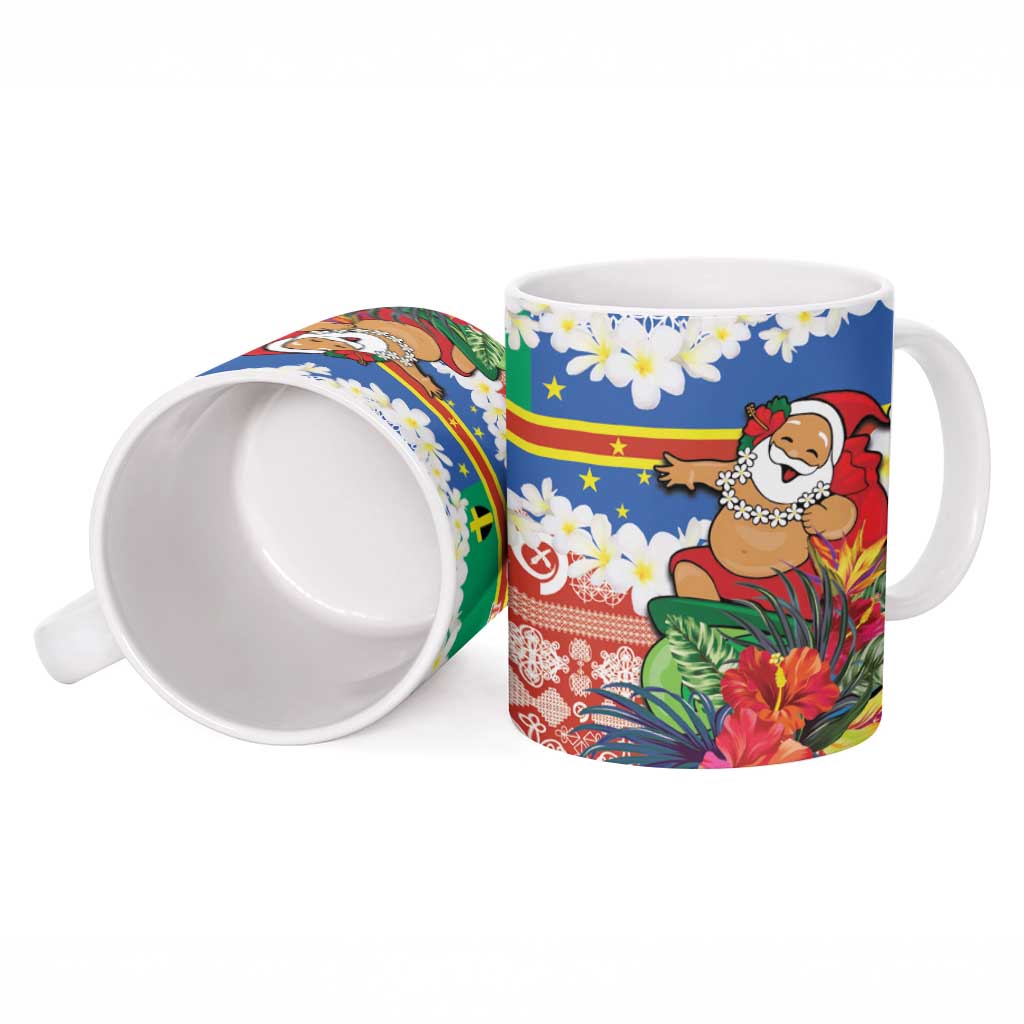 Personalised Tafea Joyeux Noel Ceramic Mug Proud To Be a Ni-Van Sand Drawing Art LT9 - Polynesian Pride
