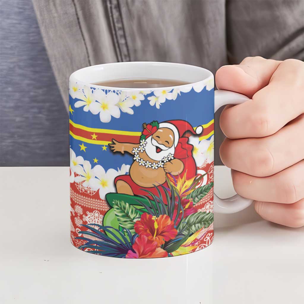 Personalised Tafea Joyeux Noel Ceramic Mug Proud To Be a Ni-Van Sand Drawing Art LT9 - Polynesian Pride