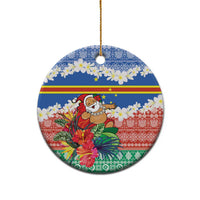 Personalised Tafea Joyeux Noel Ceramic Ornament Proud To Be a Ni-Van Sand Drawing Art LT9 - Polynesian Pride