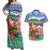 Personalised Tafea Joyeux Noel Couples Matching Off Shoulder Maxi Dress and Hawaiian Shirt Proud To Be a Ni-Van Sand Drawing Art - Polynesian Pride