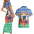 Personalised Tafea Joyeux Noel Couples Matching Short Sleeve Bodycon Dress and Hawaiian Shirt Proud To Be a Ni-Van Sand Drawing Art - Polynesian Pride
