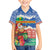 Personalised Tafea Joyeux Noel Family Matching Off The Shoulder Long Sleeve Dress and Hawaiian Shirt Proud To Be a Ni-Van Sand Drawing Art - Polynesian Pride