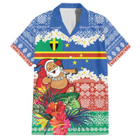 Personalised Tafea Joyeux Noel Family Matching Puletasi and Hawaiian Shirt Proud To Be a Ni-Van Sand Drawing Art - Polynesian Pride