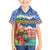 Personalised Tafea Joyeux Noel Family Matching Short Sleeve Bodycon Dress and Hawaiian Shirt Proud To Be a Ni-Van Sand Drawing Art - Polynesian Pride