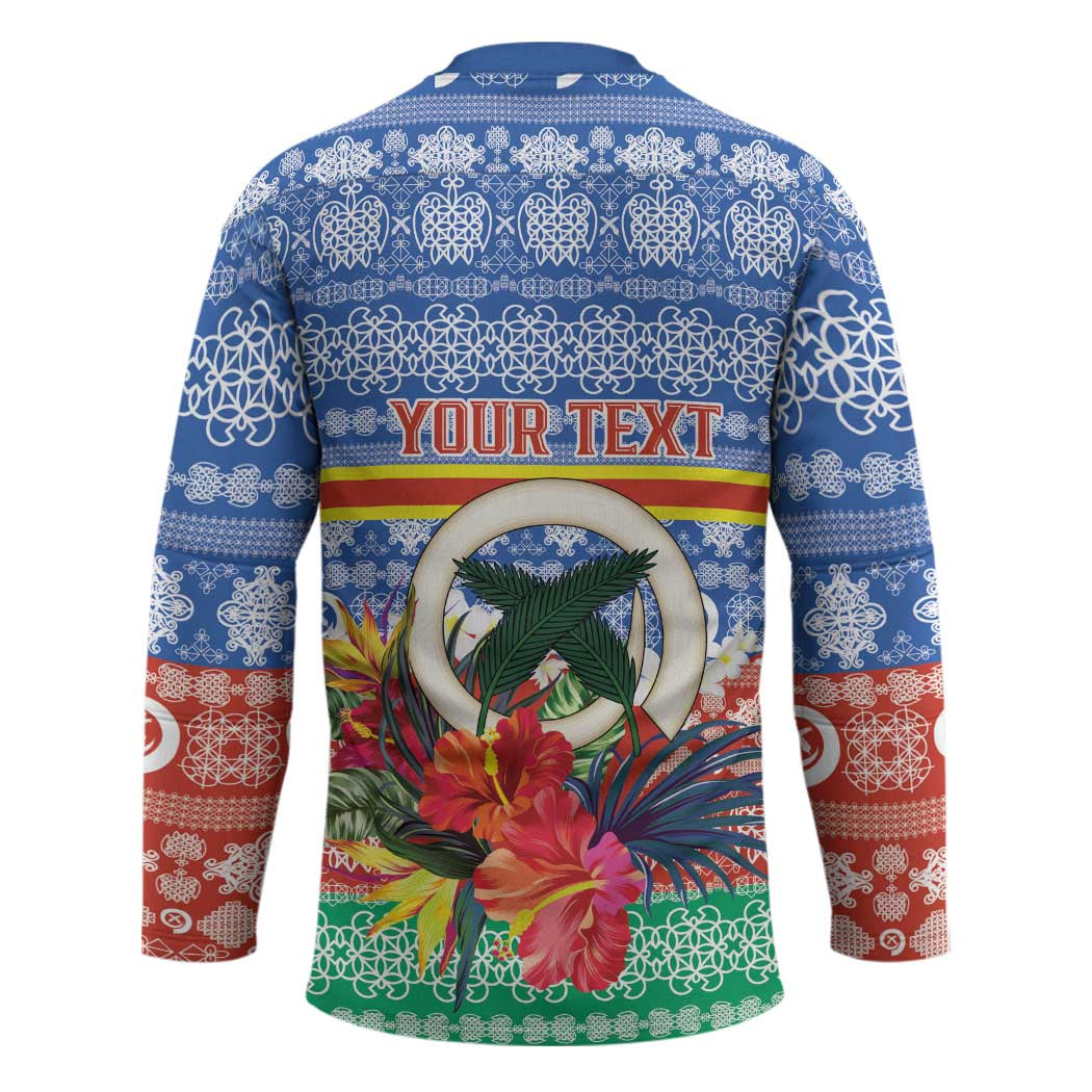 Personalised Tafea Joyeux Noel Hockey Jersey Proud To Be a Ni-Van Sand Drawing Art LT9 - Polynesian Pride