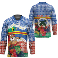 Personalised Tafea Joyeux Noel Hockey Jersey Proud To Be a Ni-Van Sand Drawing Art LT9 - Polynesian Pride