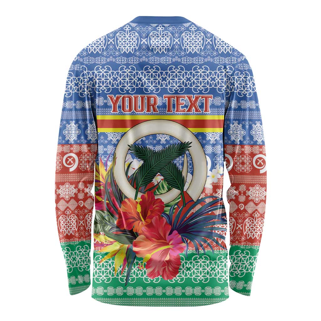 Personalised Tafea Joyeux Noel Long Sleeve Shirt Proud To Be a Ni-Van Sand Drawing Art LT9 - Polynesian Pride