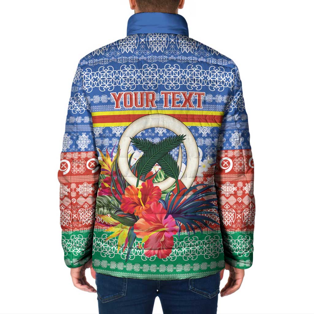 Personalised Tafea Joyeux Noel Padded Jacket Proud To Be a Ni-Van Sand Drawing Art LT9 - Polynesian Pride
