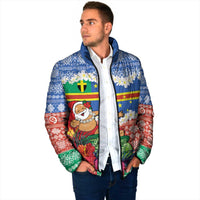 Personalised Tafea Joyeux Noel Padded Jacket Proud To Be a Ni-Van Sand Drawing Art LT9 - Polynesian Pride