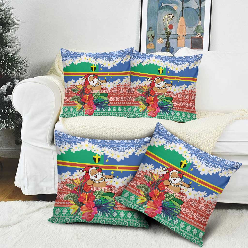 Personalised Tafea Joyeux Noel Pillow Cover Proud To Be a Ni-Van Sand Drawing Art - Polynesian Pride