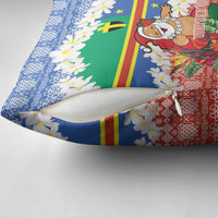 Personalised Tafea Joyeux Noel Pillow Cover Proud To Be a Ni-Van Sand Drawing Art - Polynesian Pride