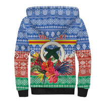 Personalised Tafea Joyeux Noel Sherpa Hoodie Proud To Be a Ni-Van Sand Drawing Art LT9 - Polynesian Pride